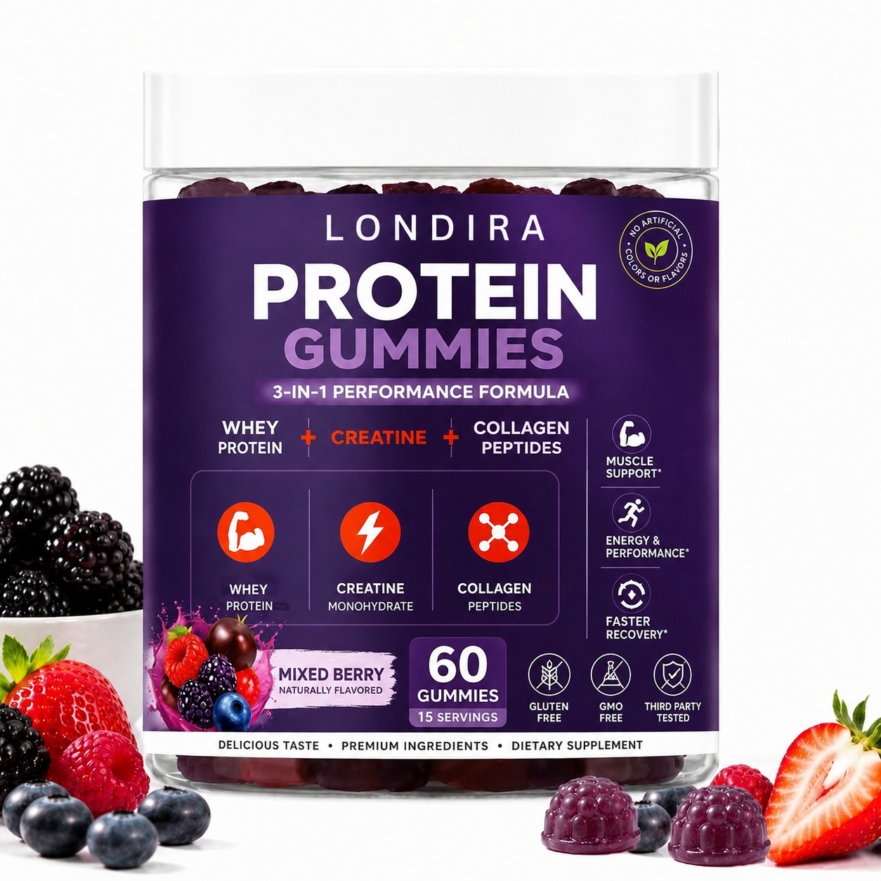 3 in 1 Whey Protein Gummies