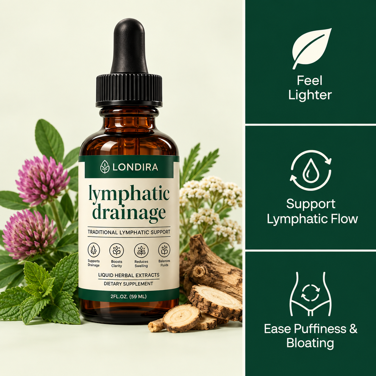 Londira Lymphatic Drainage Drops five bottle bundle