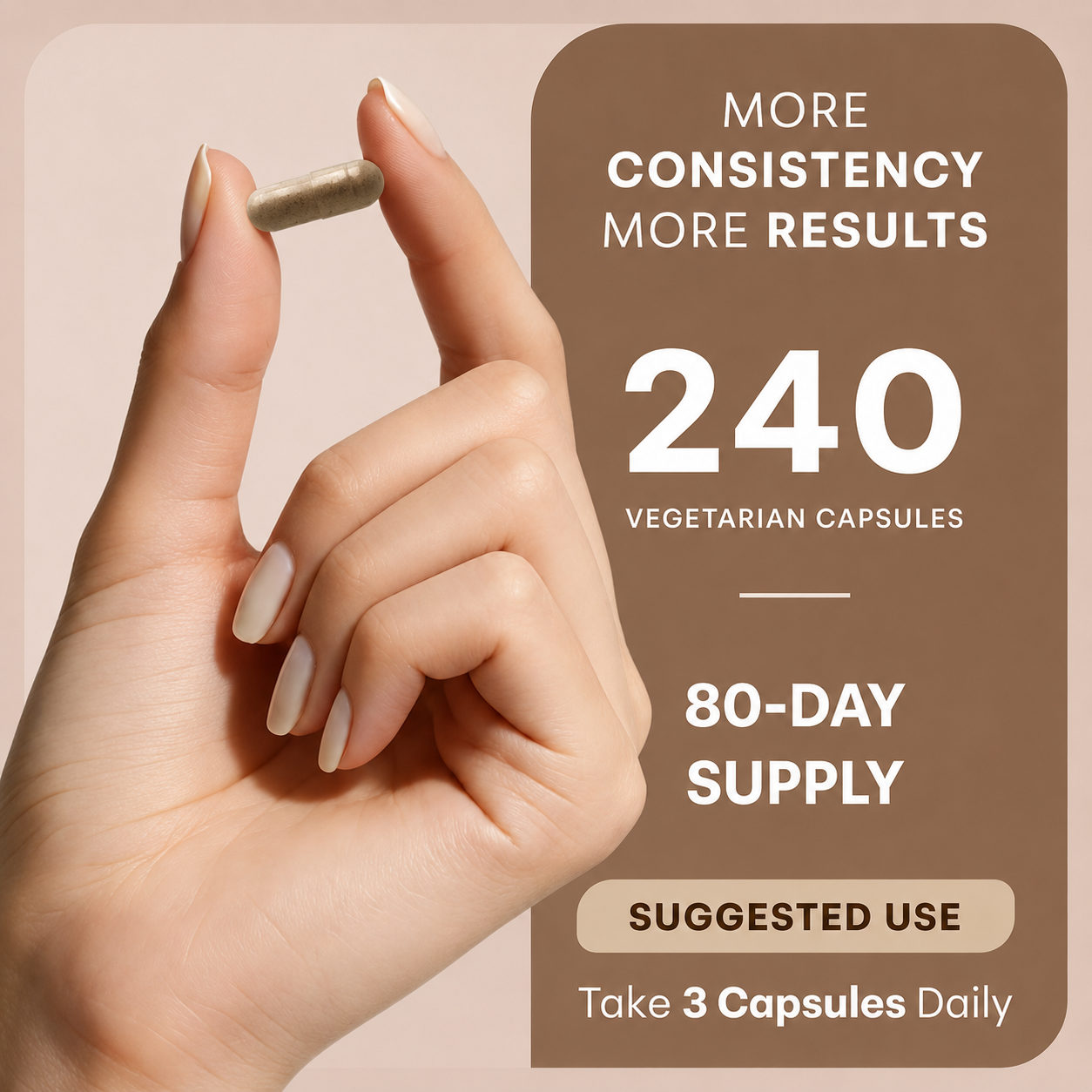 240 vegetarian capsules, 80-day supply